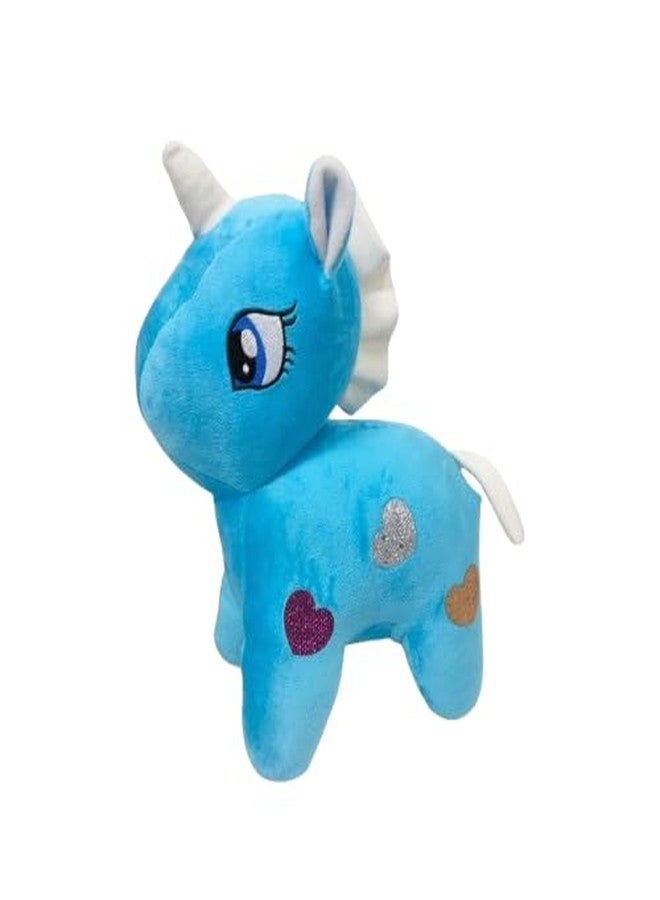 Yey Unicorn Soft Toy, Baby Toys, Plush Soft Toy Cute Kids Birthday Animal Baby Toy for Girl, Great Birthday Gift for Girl Boys, Kids Toys, Toys Gift Items (Blue) - Image 1